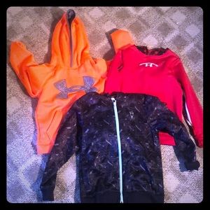 Lot of Boys Under Armour Sweatshirts, size small